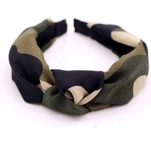 Camouflage Top Knot Headband